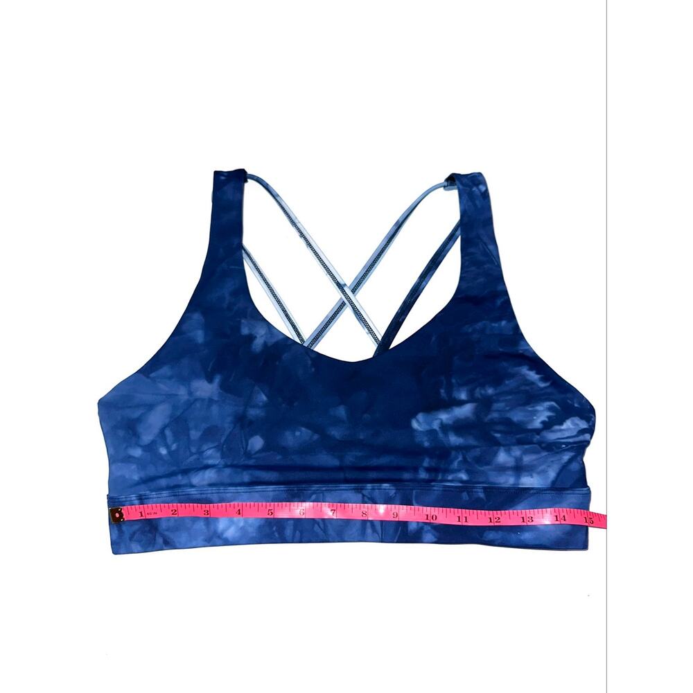 Zyia Active Blue Tie Dye Hendrix Light n Tight Strappy Sports Bra Size XXL - Picture 11 of 12